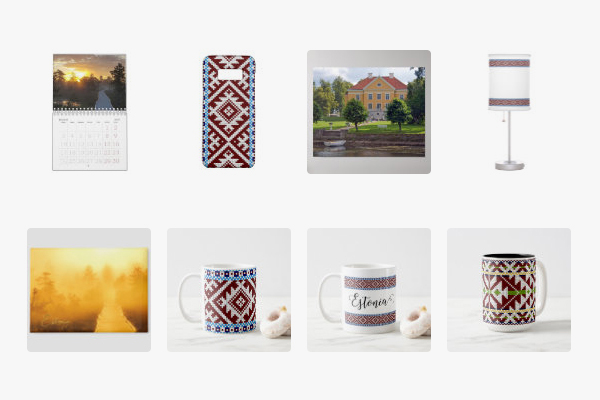 Zazzle store CGM Estonia Designs